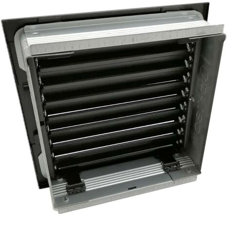 Grilles De Ventilation / Décompression Laquées Noir - 20x20 Cm (lot De 2 ?) - 71 Cm De Large