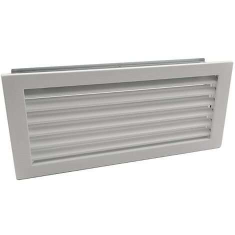 Grille d'air froid en acier galvanisé Blanc - 25 x 15 cm
