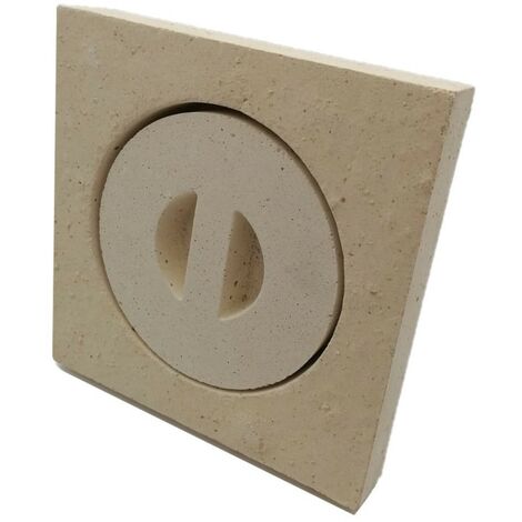 Trappe de ramonage en béton réfractaire 220mm – Diamètre 162mm – Température 1100°C – Accès facile pour ramonage