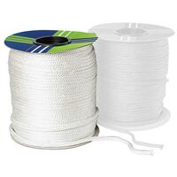 Tresse de Verre Tricotée Blanche - En rouleau 8 mm