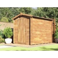 6x8 Heavy Duty Garden Shed Taarmo - Pressure Treated Wooden Storage Windowless Bike Tools with Roof Felt