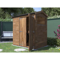 Dunster House Garden Shed 1.8 m x 1.2m Wooden Outdoor Storage Window Overlord Apex Roof