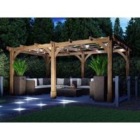 Wooden Pergola Garden Shade Plant Frame Furniture Kit - Artemis 5m x 3m