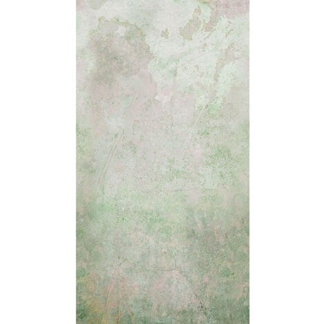 Papier peint panoramique Nature organique 150 x 280cm Vert, Rose