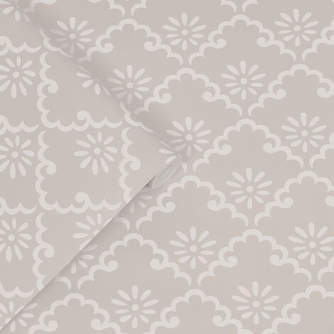 Papier peint intissé Laura Ashley Coralie Dove 1005 x 52cm Beige