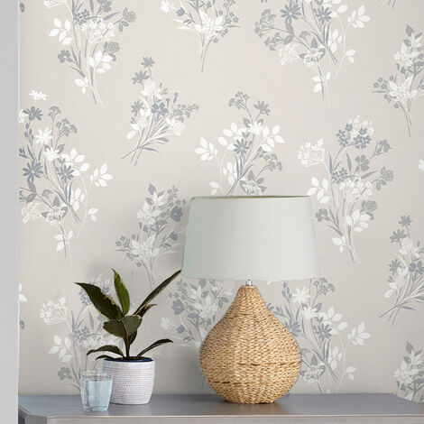 Papier peint intissé Laura Ashley Igerna Natural 1005 x 52cm Beige