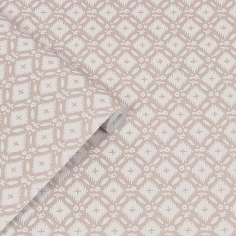 Papier peint intissé Laura Ashley Whitebrook Dove 1005 x 52cm Beige grisé
