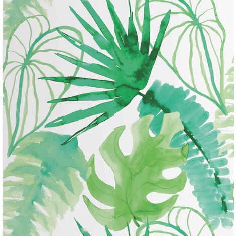Papier peint intissé Jungle Fever Grainé 1005 x 52cm Blanc, Vert