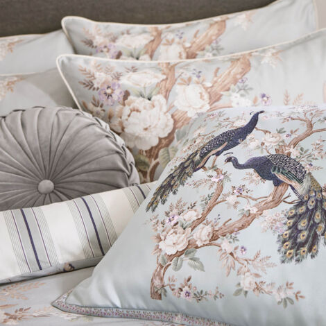 Housse De Coussin Laura Ashley Babbington – 18 Pouces, Truffe Et Crème, Neuve
