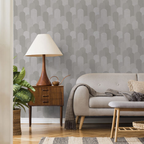 Papier peint intissé Arches béton 1005 x 52cm Beige (1/3)