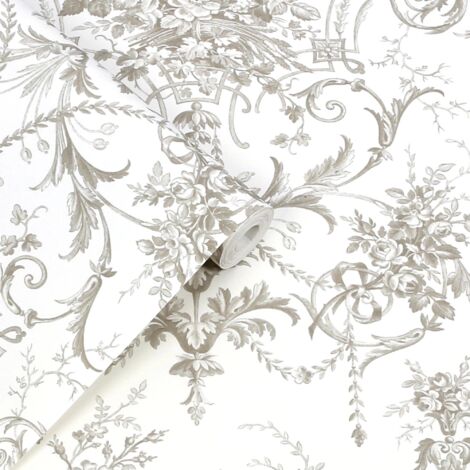 Papier peint intissé, Laura Ashley 2, crosswell, rose | Leroy Merlin