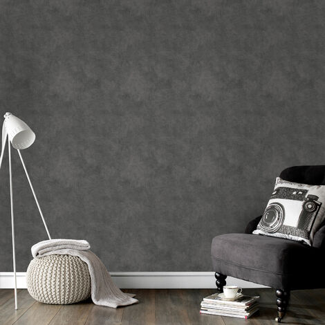 Papier peint intissé Béton ciré 1005 x 52cm Gris (1/5)