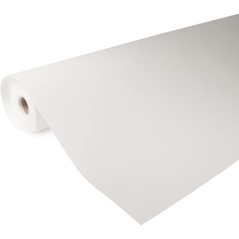 Rouleau de fibre de verre lisse pré-peinte 75g/m² 5000 x 100cm Blanc - Couvrance 50m² - Revêtement Isolant, Rénovation Et Protection Des Murs