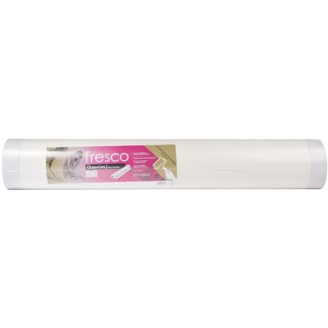 Rouleau de fibre de verre lisse pré-peinte 75g/m² 5000 x 100cm Blanc - Couvrance 50m² - Revêtement Isolant, Rénovation Et Protection Des Murs