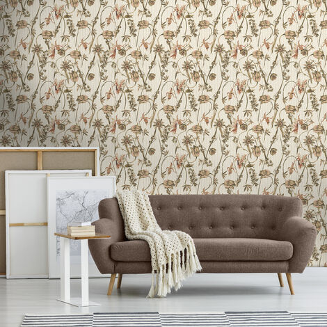 Papier peint intissé Nadine 1005 x 52cm Beige