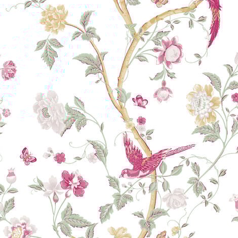 Papier peint intissé Laura Ashley Summer Palace Peony 1005 x 52cm Rose