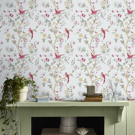 Papier peint intissé Laura Ashley Summer Palace Peony 1005 x 52cm Rose