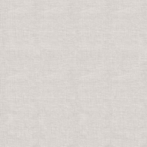 Papier peint intissé Lin Uni relief Gaufré 1005 x 52cm blanc, Gris