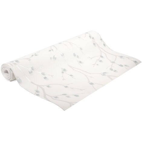 Papier peint intissé Karma Vinyle Expansé 1005 x 52cm Gris bleuté
