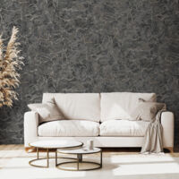 Papier peint intissé Marbre Carerra Charcoal 1005 x 52cm Gris, beige