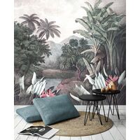 Papier peint panoramique Forêt Tropicale 280 x 300cm Multicolore