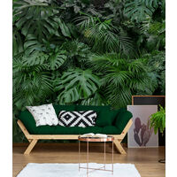 Papier peint panoramique Forêt équatoriale 280 x 300cm Vert