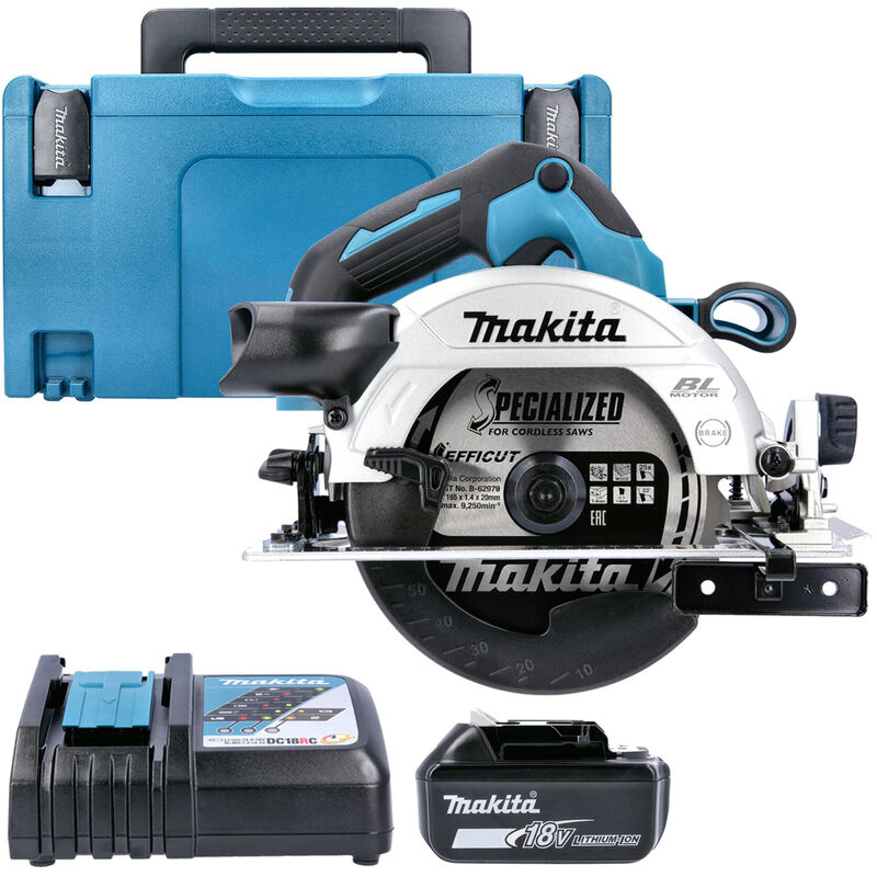 Makita DHS660 18V Brushless Circular Saw With x 3.0Ah Battery, Charger,  Case