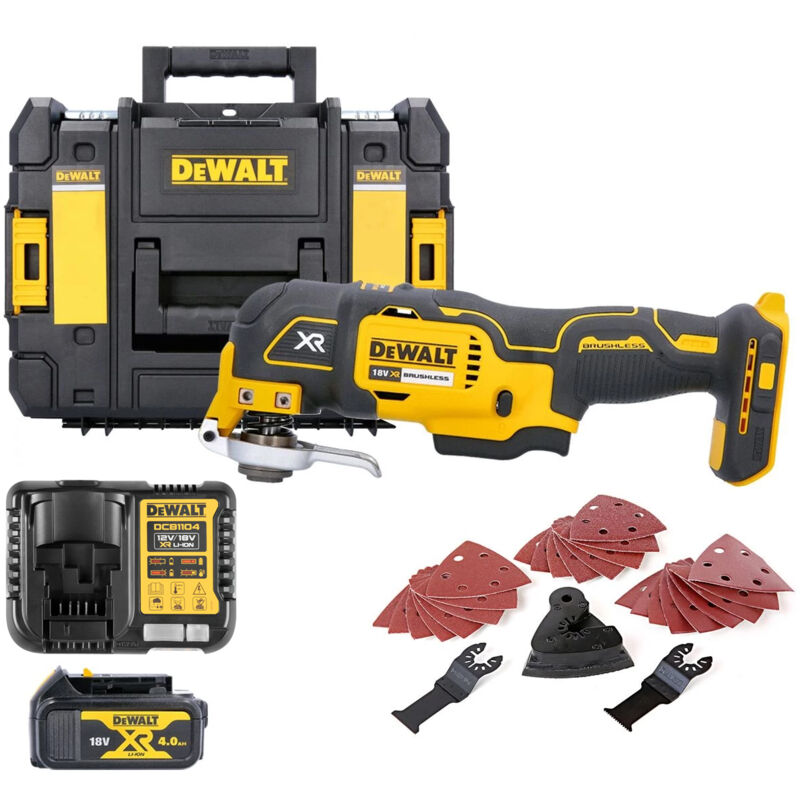 Multicutter XR 18V 5Ah Li-Ion Brushless 35 accessoires - Dewalt