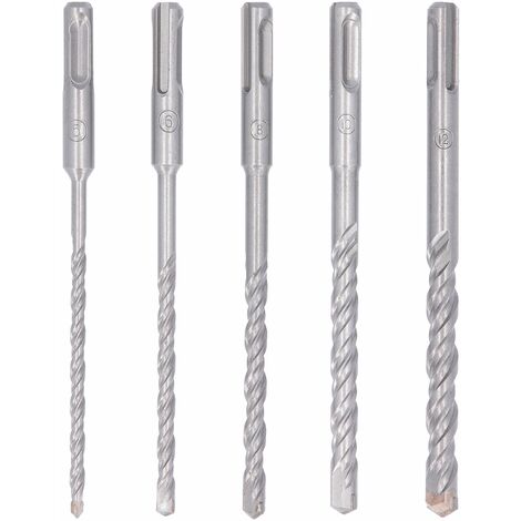 Wellcut 5 Piece 160mm Robust Line SDS-Plus Hammer Drill Bit Set 5mm to 12mm