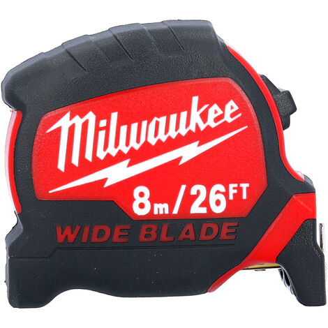 Milwaukee 4932471818 Premium Wide Blade Tape Measures 8m/26ft