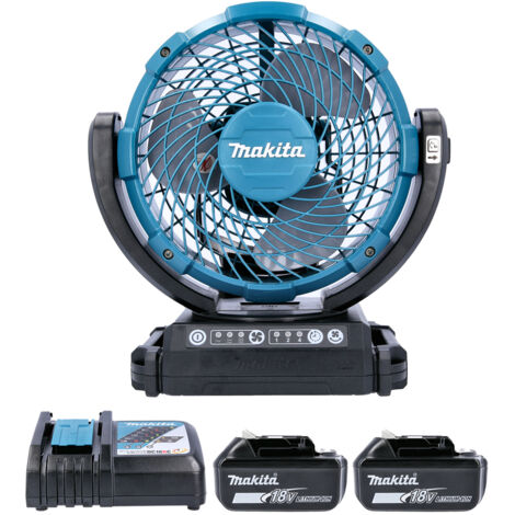 Makita DCF102 18V LXT 180mm Cordless Fan With 2 X 6.0Ah Batteries & Charger