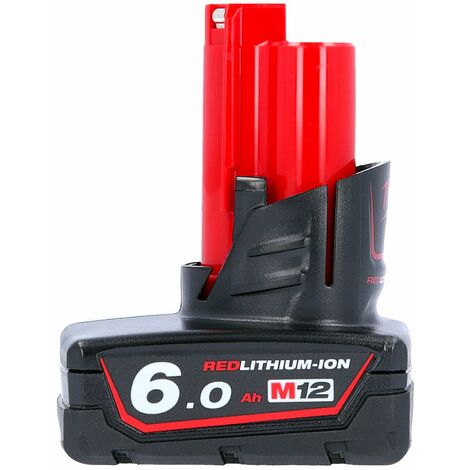 Milwaukee M12B6 12v Red Lithium-Ion 6.0Ah Battery