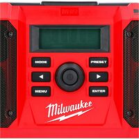 Milwaukee M18JSRDAB 18V M18 Jobsite DAB Radio Bare Unit - 4933451252