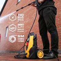 TOUGH MASTER pressure washer 110Bar compact lightweight for patio, car