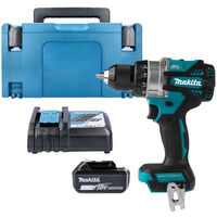 Makita DHP486 18V LXT Brushless Combi Drill With 1 x 5.0Ah Battery, Charger & Case