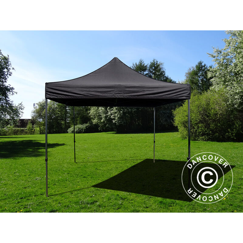 Gazebo pieghevole 2x2 m Basic Set, nero - Dancovershop IT