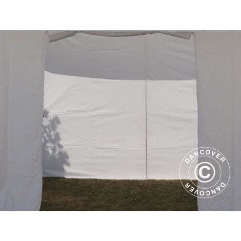 Gazebo pieghevole Gazebo rapido FleXtents Basic v.3, 4x4m Bianco, inclusi 4  fianchi