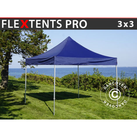 JUMMICO Tenda Pieghevole 3x3m Montaggio Rapido 5 Minuti | Altezza Regolabile +10cm | Impermeabile E Antivento Per Giardino E Campeggio