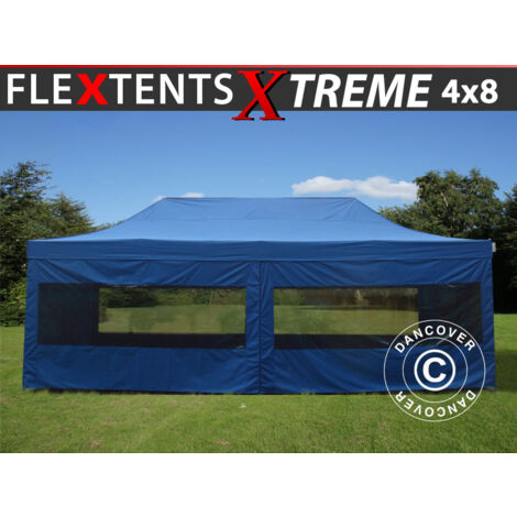 GAZEBO - Gazebo pieghevole mt 4x4 Blu