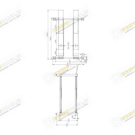 Elevador de 4 columnas electrohidráulico