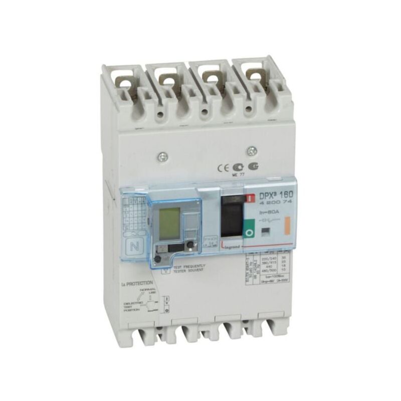 Disjoncteur Magnétothermique Différentiel Legrand DPX³ 250A - 4P 25kA 400V~ - Protection électrique Professionnelle - 6