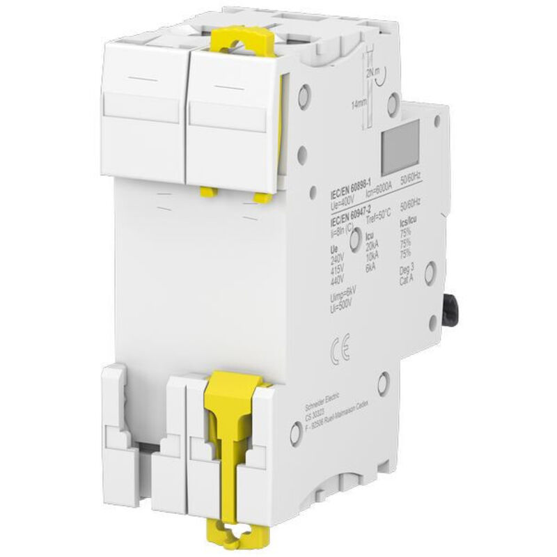 Disjoncteur Schneider IC60L 4P Courbe C 6A à 40A - Modèle A9F94406, Magnéto-thermique, Neuf