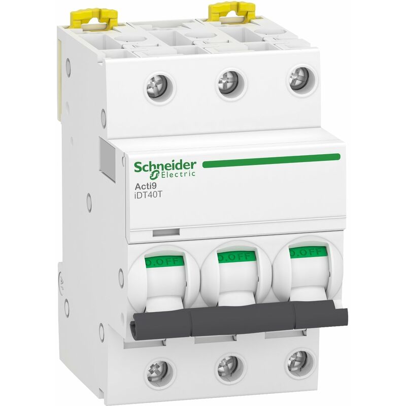 Acti9 iDT40T - disjoncteur modulaire - 3P - 25A - courbe C - 4500A/6kA