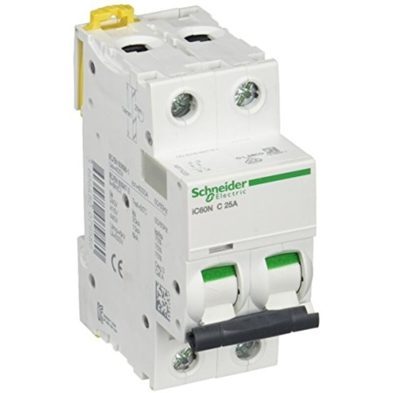 Schneider Electric A9F74225 IC60N Disjoncteur Acti9 2P 25A Courbe C - Protection Fiable