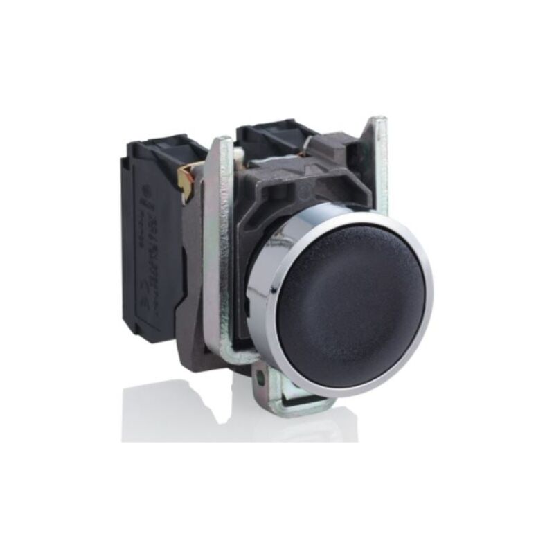 Harmony XB4 - bouton poussoir à impulsion - Ø22 - noir - 1O+1F - vis étrier