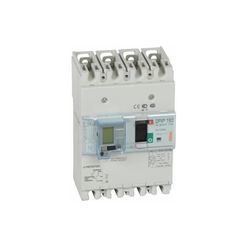 420074 Disjoncteur Magnétothermique Différentiel DPX³160 Pouvoir De Coupure 25ka 400v 4p 80a