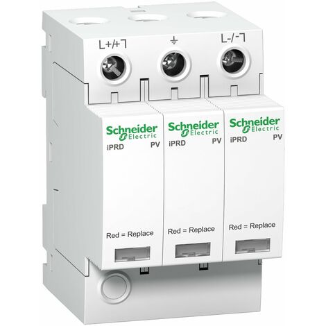 Schneider Electric – Parafoudre 2P 1000Vcc – A9L40281 – Courant de décharge 15kA – Protection Type 2 – Pour installations électriques sensibles - DC 40 R