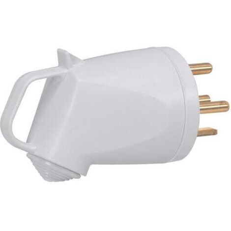 Legrand – Fiche électrique 3P+T 32A 400V – Poignée avec sortie latérale – IP44 – Compatible câbles Ø6 à 22mm – Thermoplastique gris