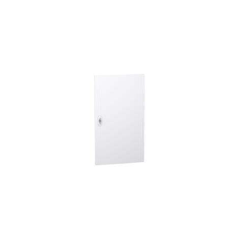 Schneider Electric – Porte pleine RAL 9003 pour coffret encastré 4 rangées 18 modules – Largeur 426 mm – Hauteur 750 mm – LVSXDP418