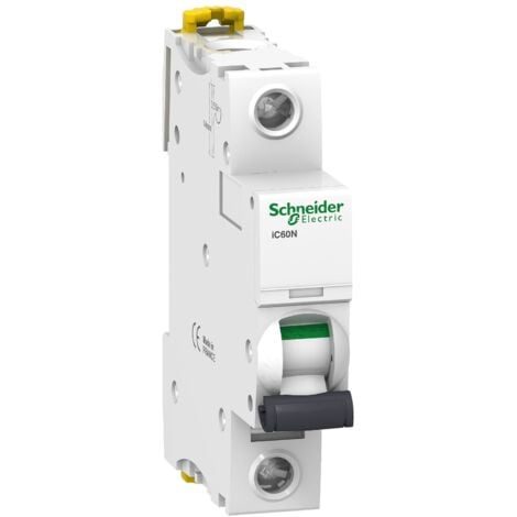 Schneider R9PFC602  Disjoncteur monophasé peignable 2A, Phase-Neutre,  Courbe C